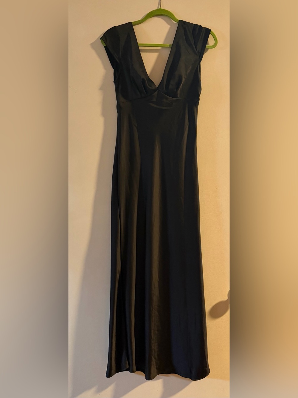 Satin V-neck Dress